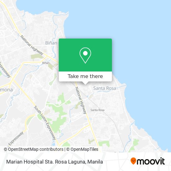 Marian Hospital Sta. Rosa Laguna map