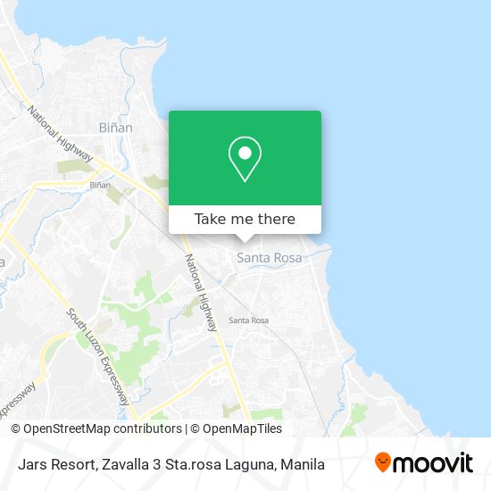 Jars Resort, Zavalla 3 Sta.rosa Laguna map