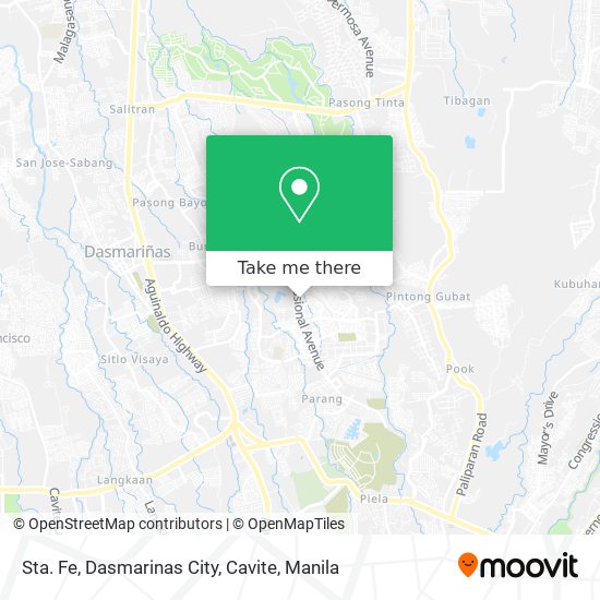 Sta. Fe, Dasmarinas City, Cavite map