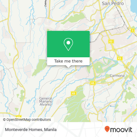 Monteverde Homes map