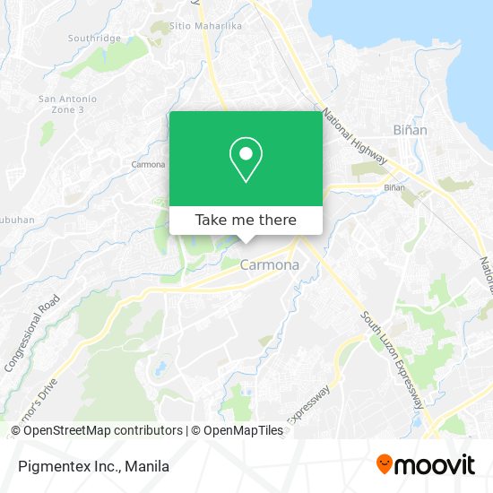 Pigmentex Inc. map