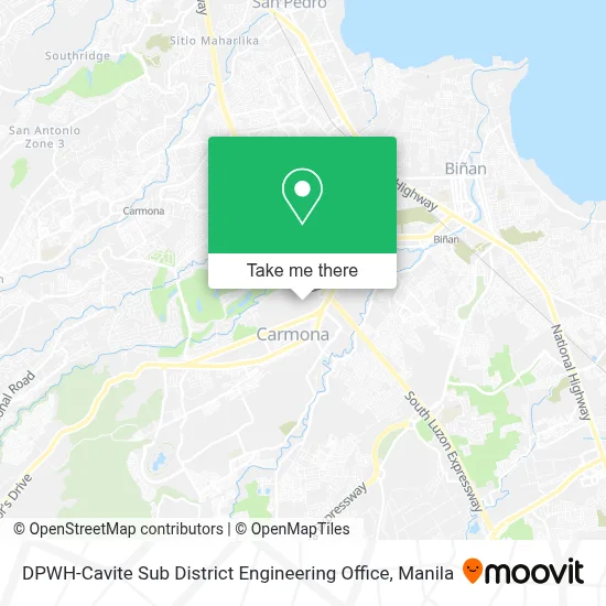 DPWH-Cavite Sub District Engineering Office map