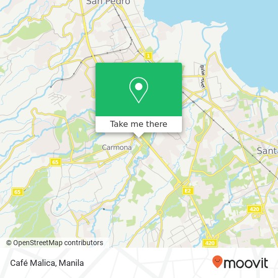 Café Malica map