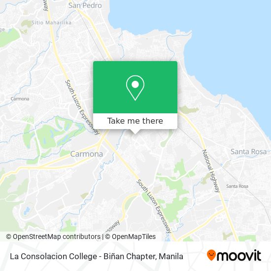 La Consolacion College - Biñan Chapter map