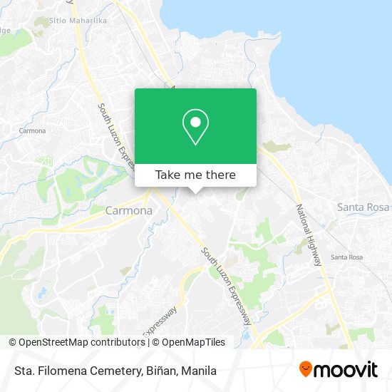 Sta. Filomena Cemetery, Biñan map