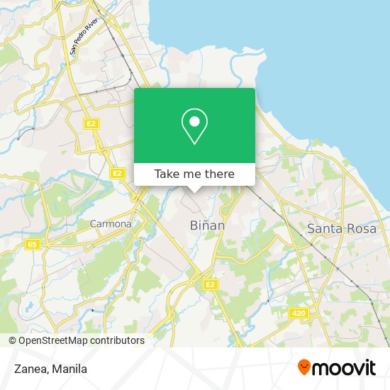 Zanea map