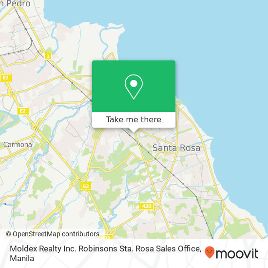 Moldex Realty Inc. Robinsons Sta. Rosa Sales Office map