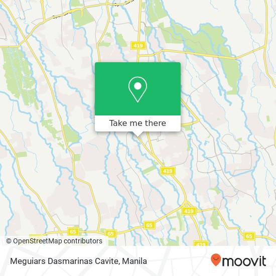 Meguiars Dasmarinas Cavite map