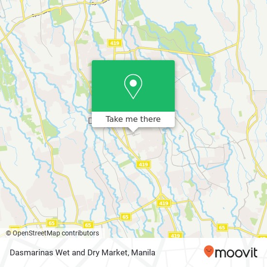 Dasmarinas Wet and Dry Market map