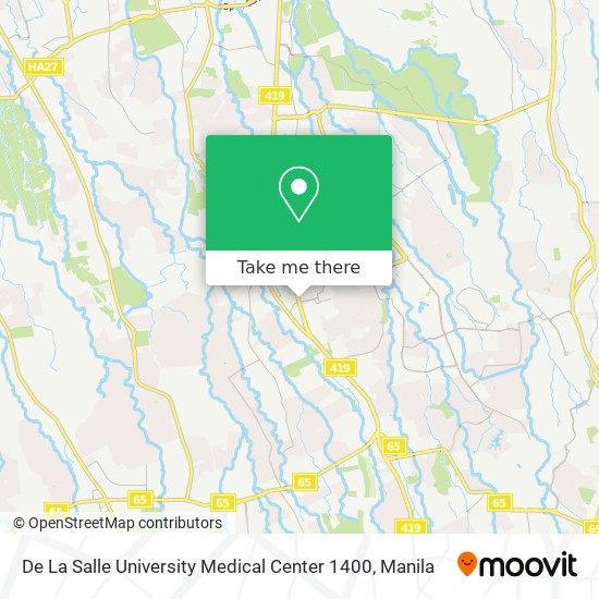 De La Salle University Medical Center 1400 map