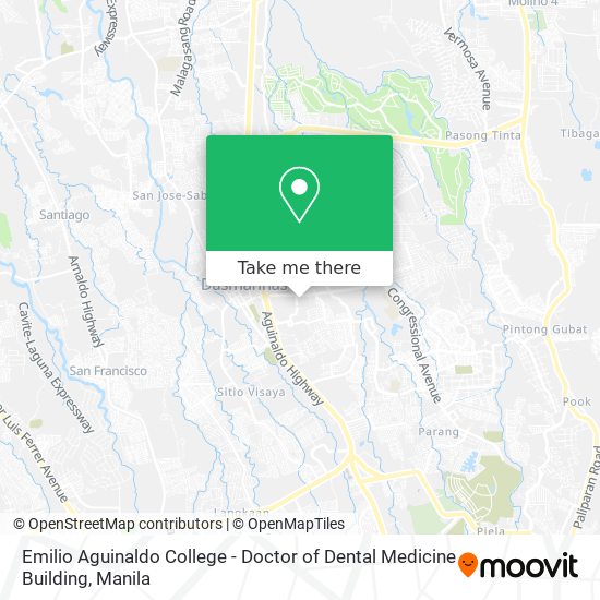 Emilio Aguinaldo College - Doctor of Dental Medicine Building map