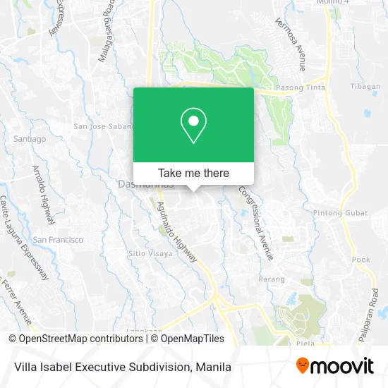 Villa Isabel Executive Subdivision map