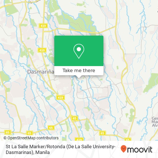 St La Salle Marker / Rotonda (De La Salle University-Dasmarinas) map