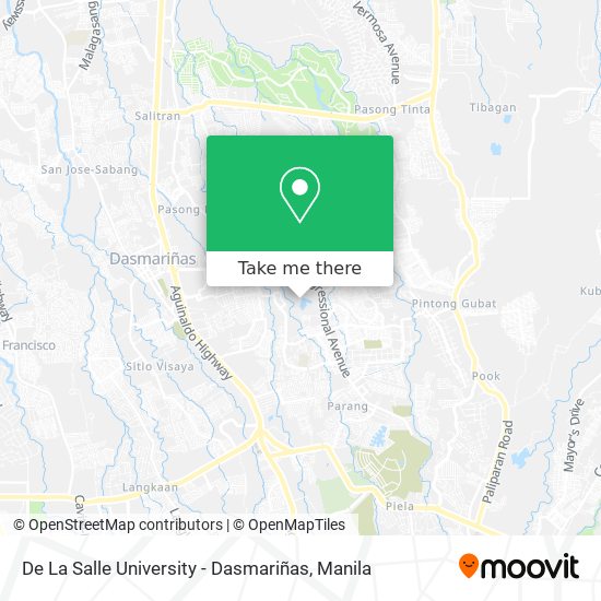 De La Salle University - Dasmariñas map