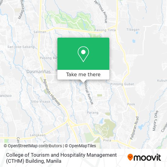 College of Tourism and Hospitality Management (CTHM) Building map