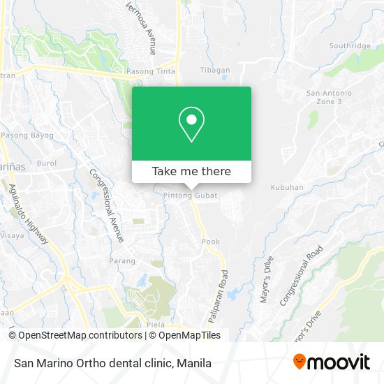 San Marino Ortho dental clinic map