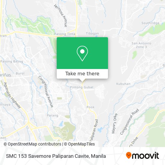 SMC 153 Savemore Paliparan Cavite map