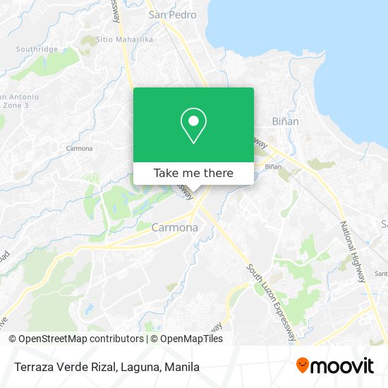 Terraza Verde Rizal, Laguna map