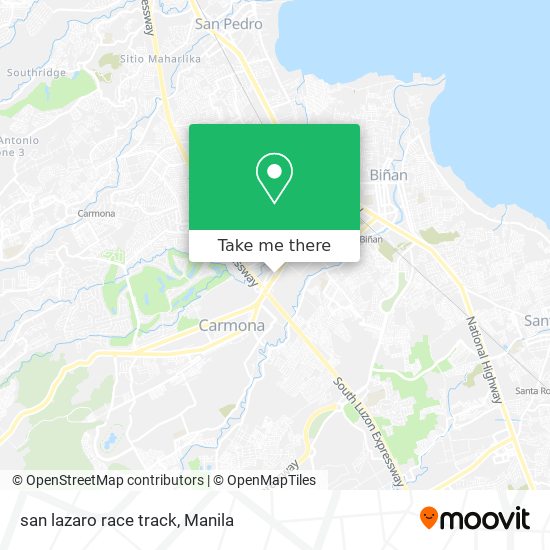san lazaro race track map