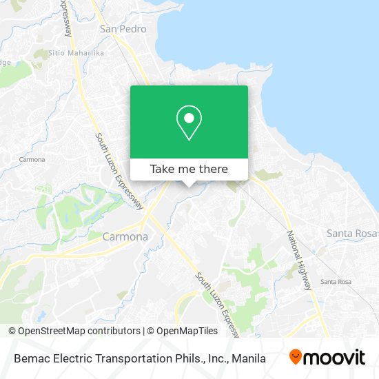 Bemac Electric Transportation Phils., Inc. map