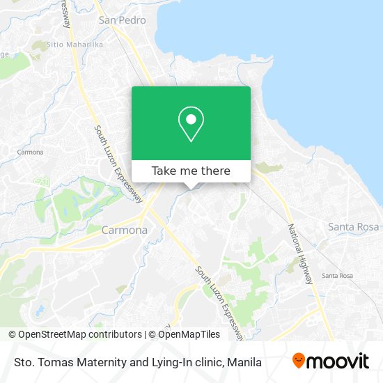Sto. Tomas Maternity and Lying-In clinic map