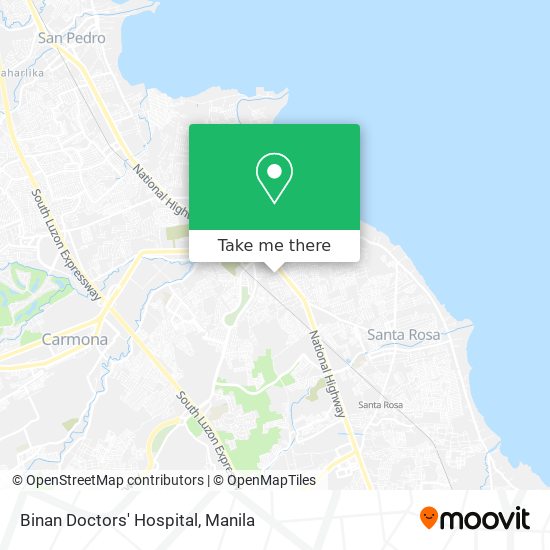 Binan Doctors' Hospital map