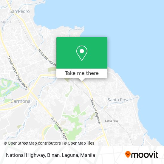 National Highway, Binan, Laguna map
