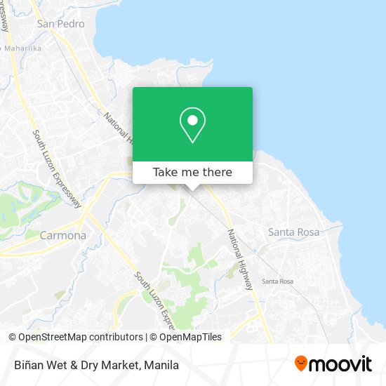 Biñan Wet & Dry Market map