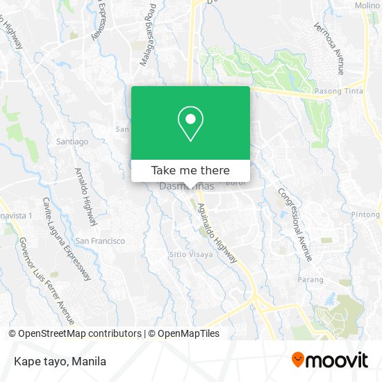 Kape tayo map