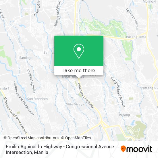 Emilio Aguinaldo Highway - Congressional Avenue Intersection map