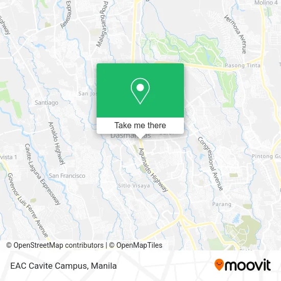EAC Cavite Campus map