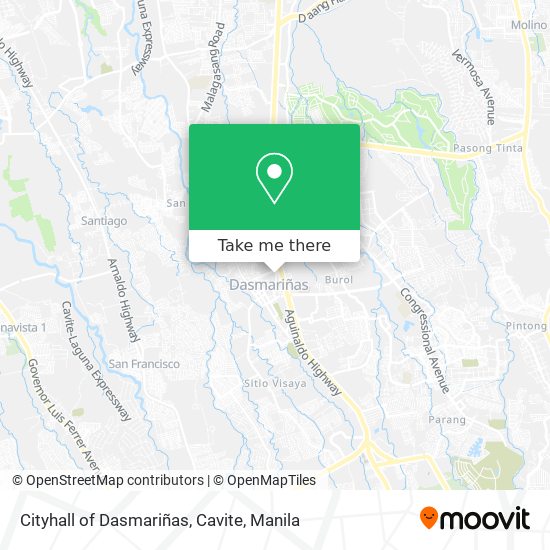 Cityhall of Dasmariñas, Cavite map