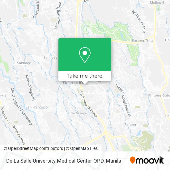 De La Salle University Medical Center OPD map