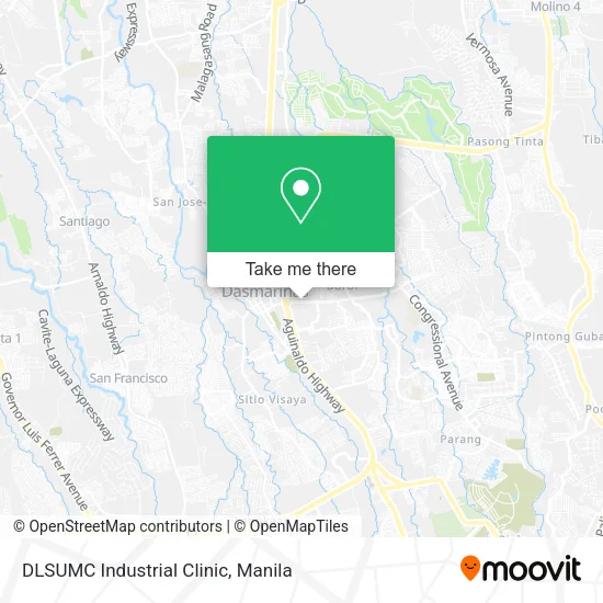 DLSUMC Industrial Clinic map