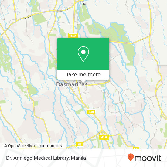Dr. Ariniego Medical Library map