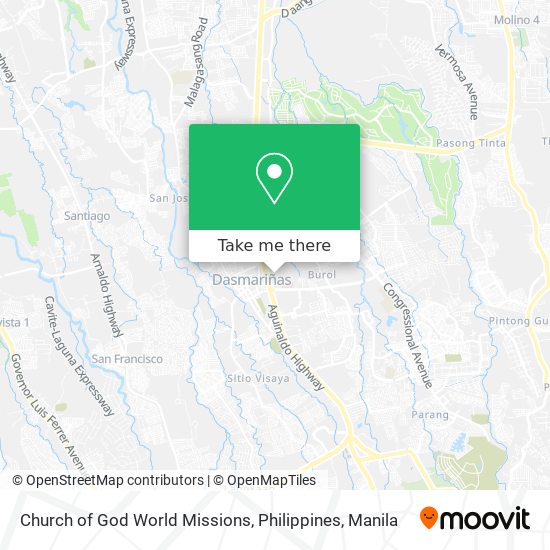 Church of God World Missions, Philippines map