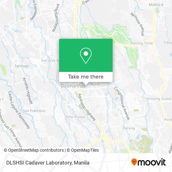 DLSHSI Cadaver Laboratory map