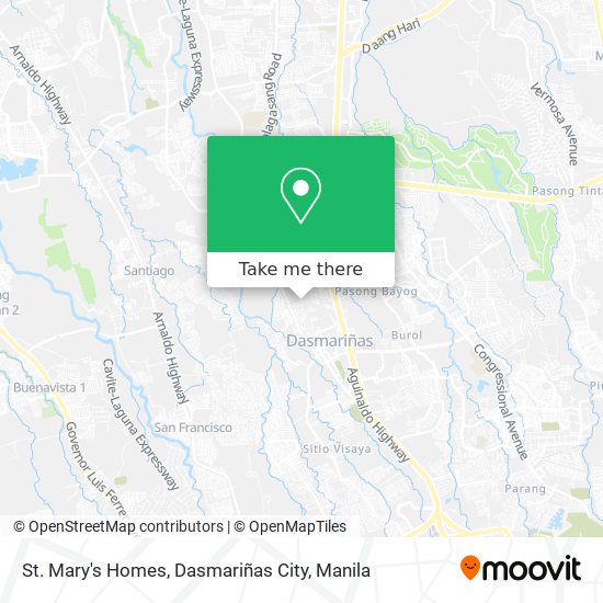 St. Mary's Homes, Dasmariñas City map