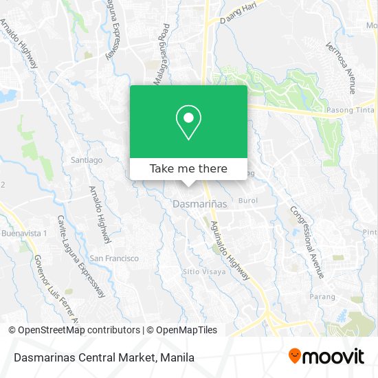 Dasmarinas Central Market map