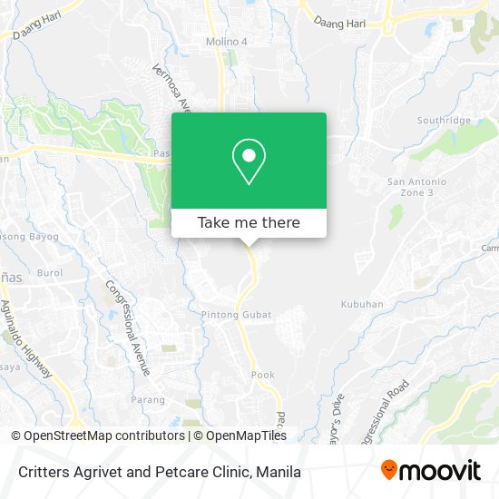 Critters Agrivet and Petcare Clinic map