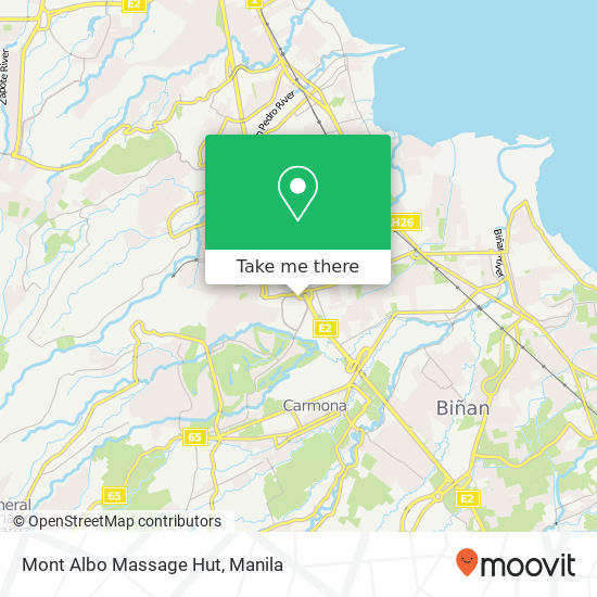 Mont Albo Massage Hut map