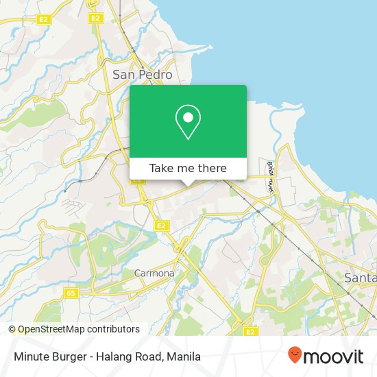 Minute Burger - Halang Road map