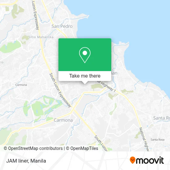JAM liner map