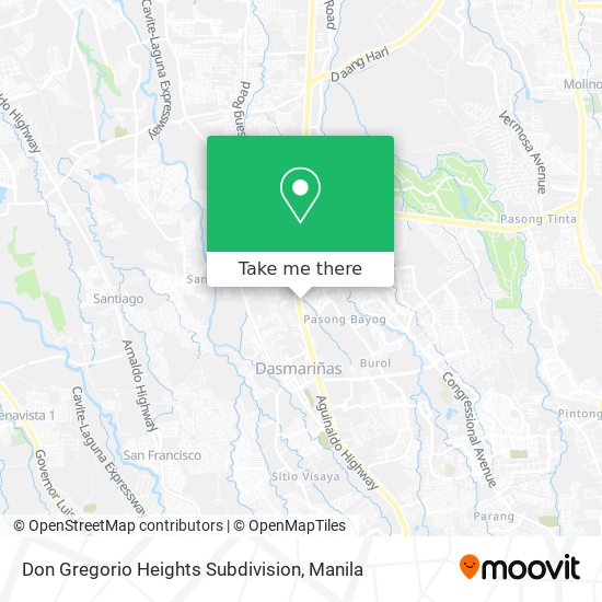 Don Gregorio Heights Subdivision map