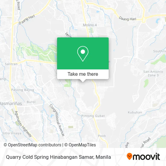 Quarry Cold Spring Hinabangan Samar map