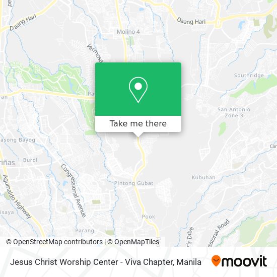 Jesus Christ Worship Center - Viva Chapter map