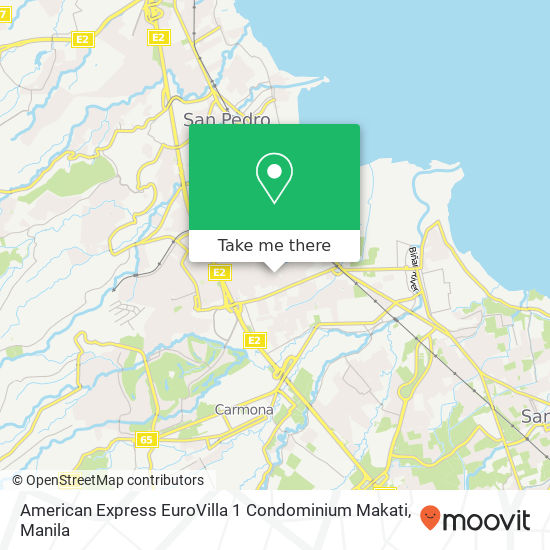 American Express EuroVilla 1 Condominium Makati map