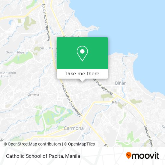 Catholic School of Pacita map