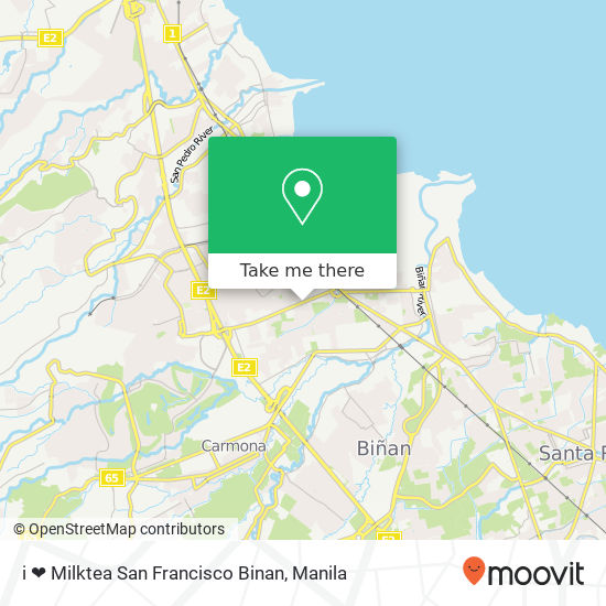 i ❤️ Milktea San Francisco Binan map