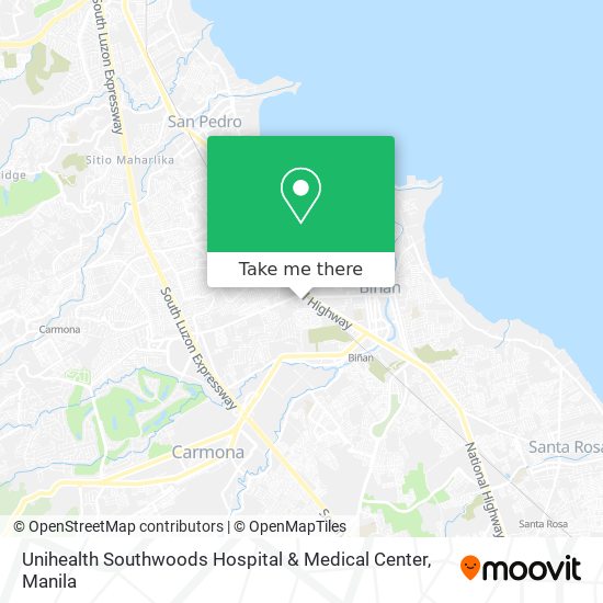 Unihealth Southwoods Hospital & Medical Center map